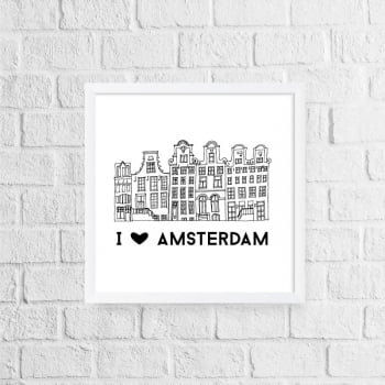 Quadro I Love Amsterdam