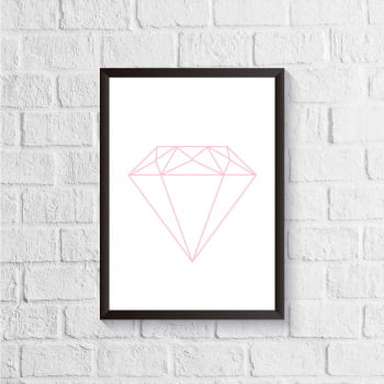 Quadro Diamante Rosê
